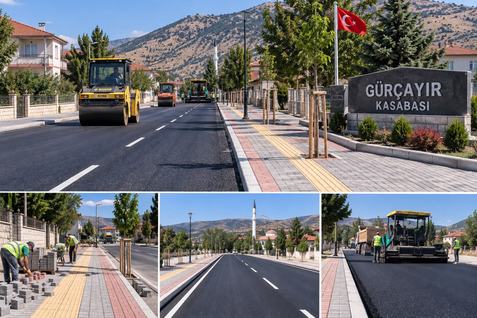 GÜRÇAYIR KASABASI ÜST YAPI ASFALT VE KALDIRIM YAPIM İŞİ