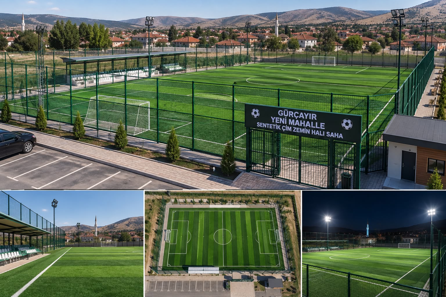 Gürçayır Yeni Mahalleye Yapılacak Olan Açık sentetik çim futbol sahası